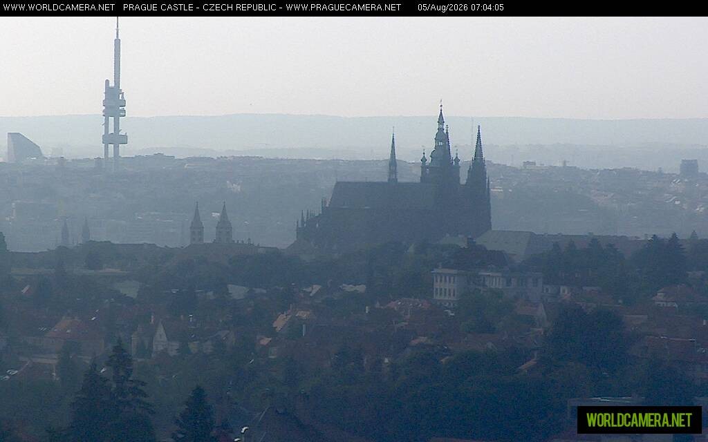Archiv Foto Webcam Blick auf die Prager Burg mit Veitsdom