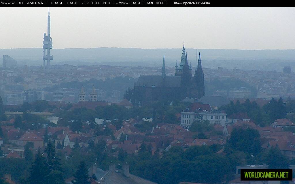 Archiv Foto Webcam Blick auf die Prager Burg mit Veitsdom