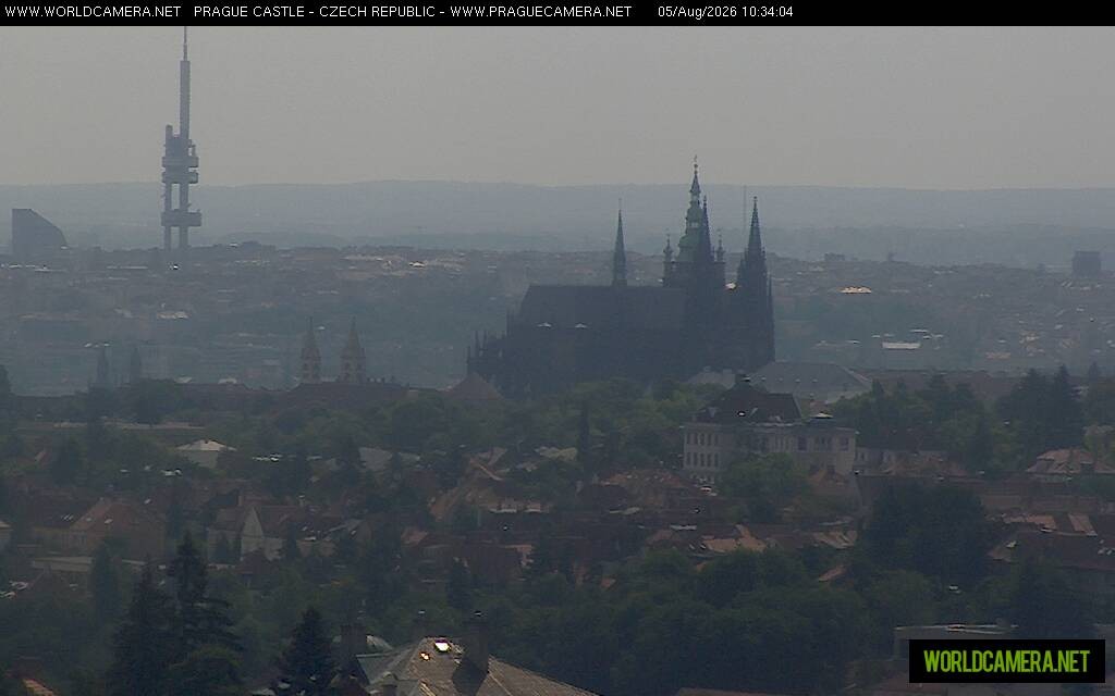 Archiv Foto Webcam Blick auf die Prager Burg mit Veitsdom