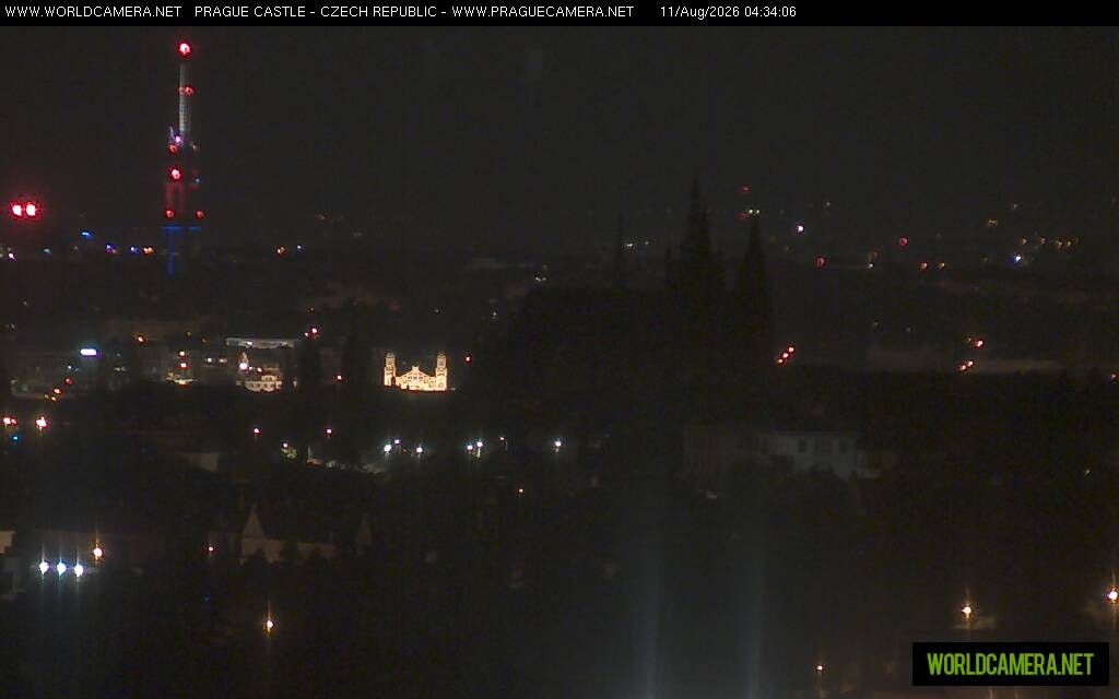 Archiv Foto Webcam Blick auf die Prager Burg mit Veitsdom