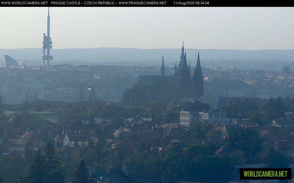 Archiv Foto Webcam Blick auf die Prager Burg mit Veitsdom