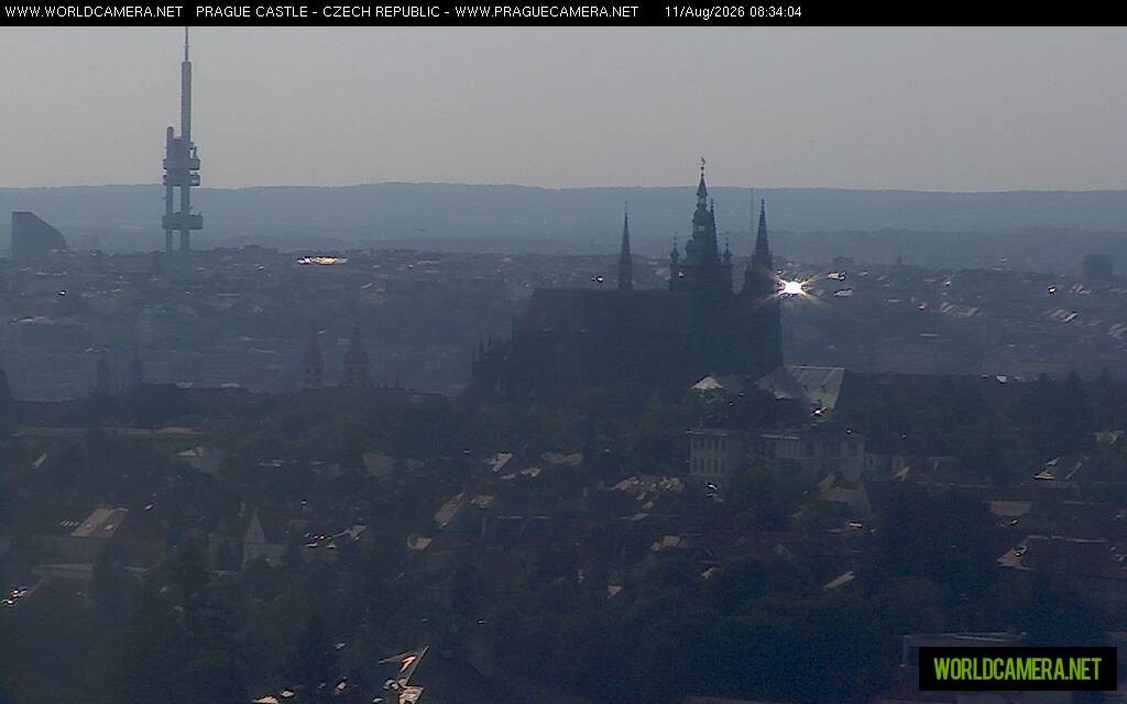 Archiv Foto Webcam Blick auf die Prager Burg mit Veitsdom