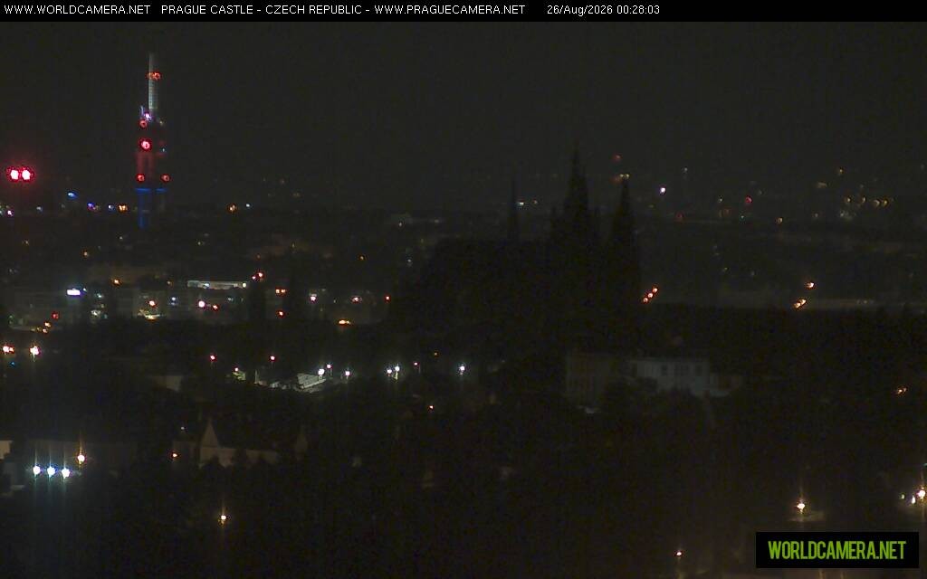 Archiv Foto Webcam Blick auf die Prager Burg mit Veitsdom