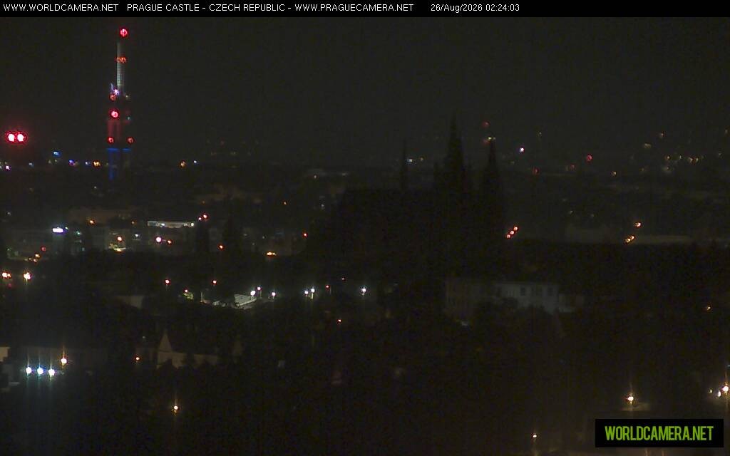 Archiv Foto Webcam Blick auf die Prager Burg mit Veitsdom