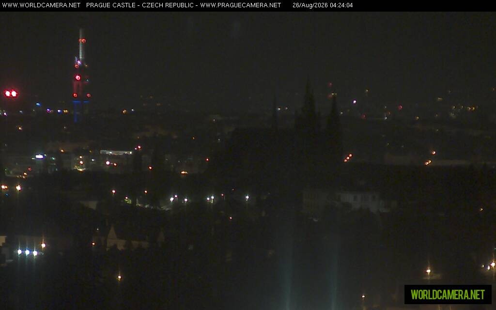 Archiv Foto Webcam Blick auf die Prager Burg mit Veitsdom