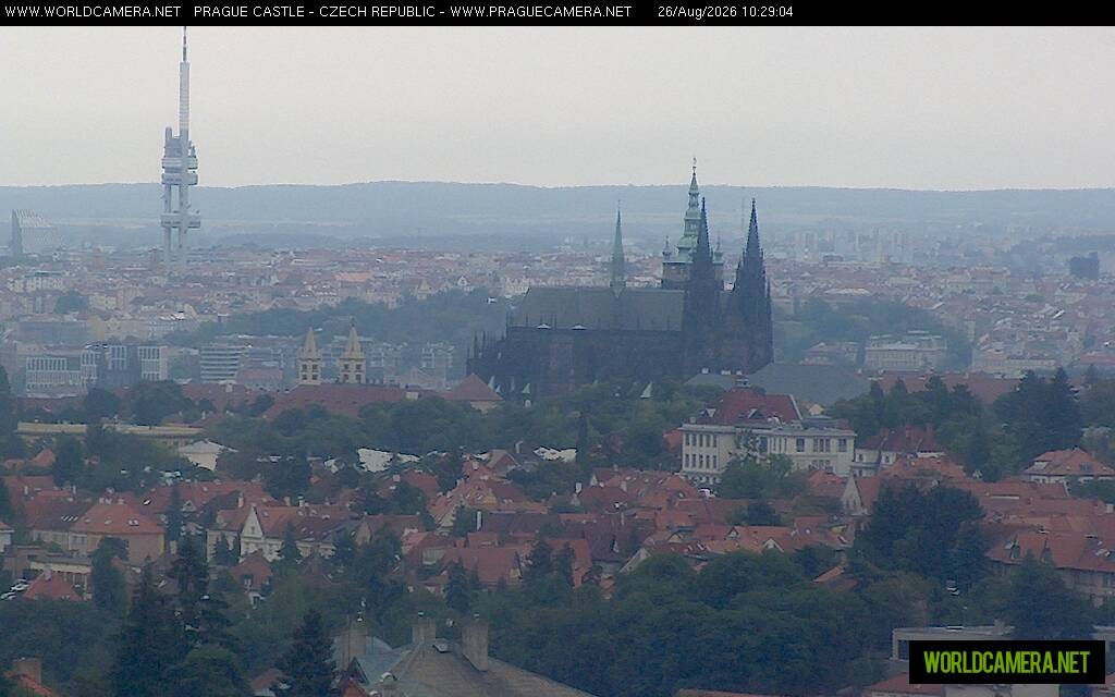 Archiv Foto Webcam Blick auf die Prager Burg mit Veitsdom
