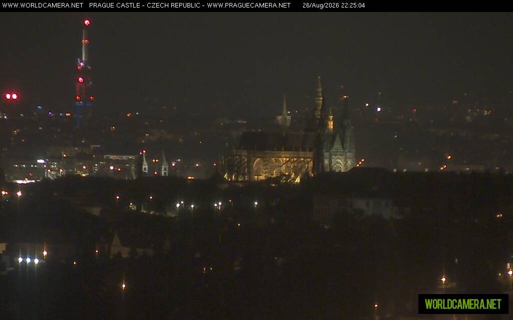 Archiv Foto Webcam Blick auf die Prager Burg mit Veitsdom