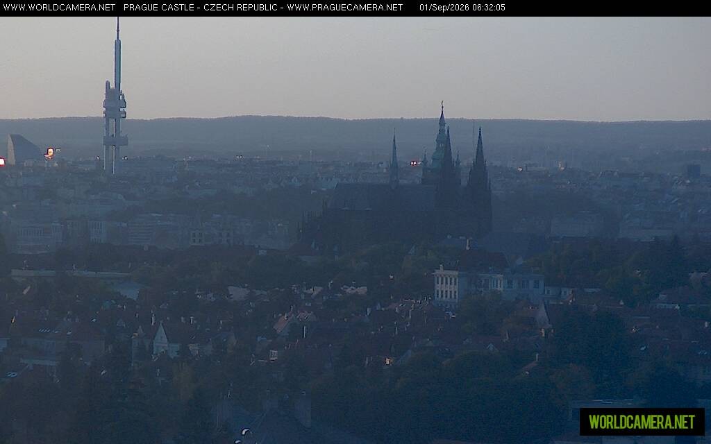 Archiv Foto Webcam Blick auf die Prager Burg mit Veitsdom
