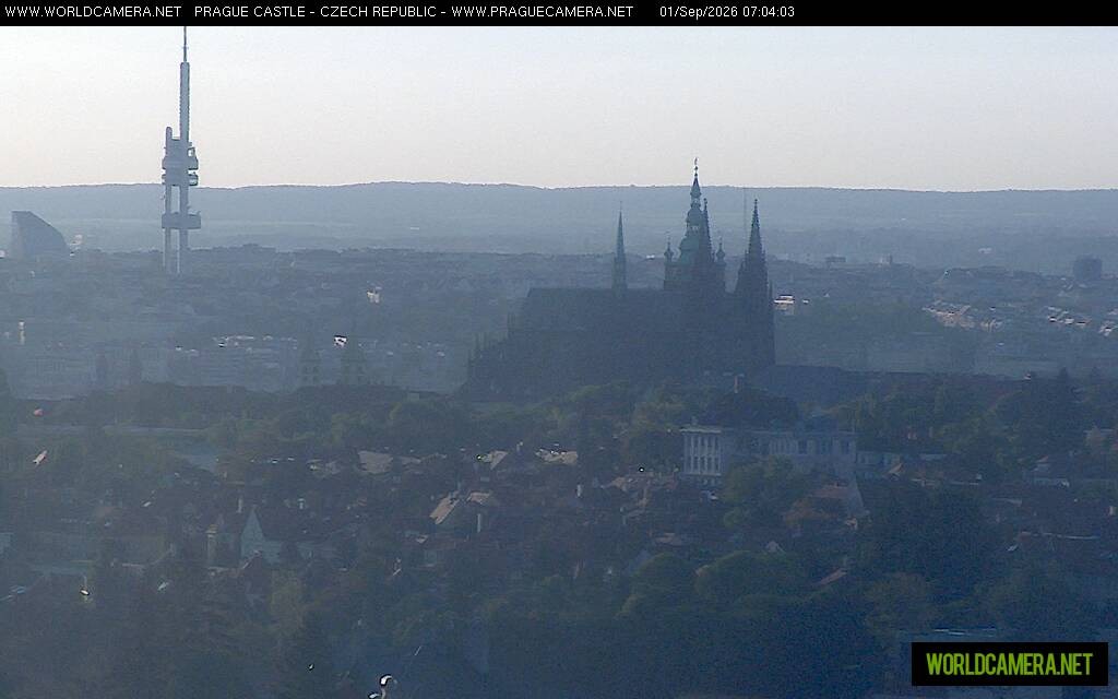 Archiv Foto Webcam Blick auf die Prager Burg mit Veitsdom