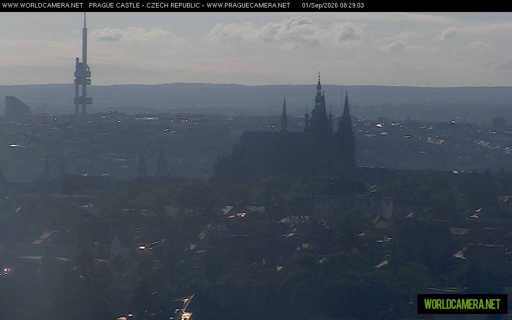 Archiv Foto Webcam Blick auf die Prager Burg mit Veitsdom