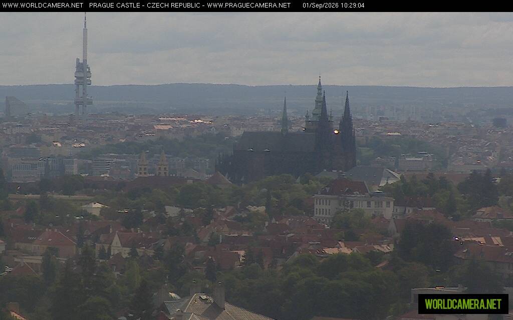 Archiv Foto Webcam Blick auf die Prager Burg mit Veitsdom