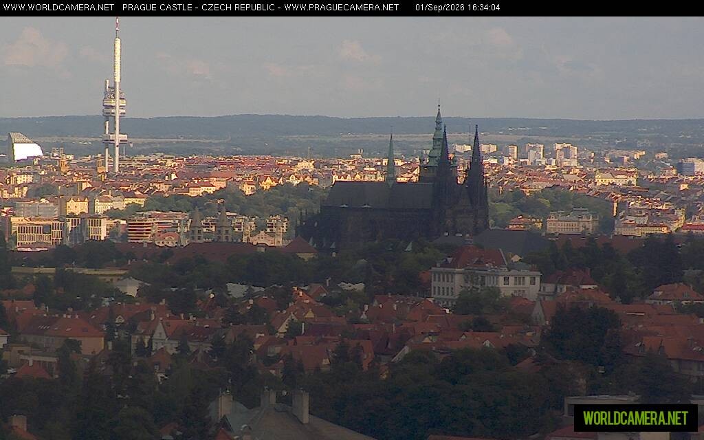 Archiv Foto Webcam Blick auf die Prager Burg mit Veitsdom