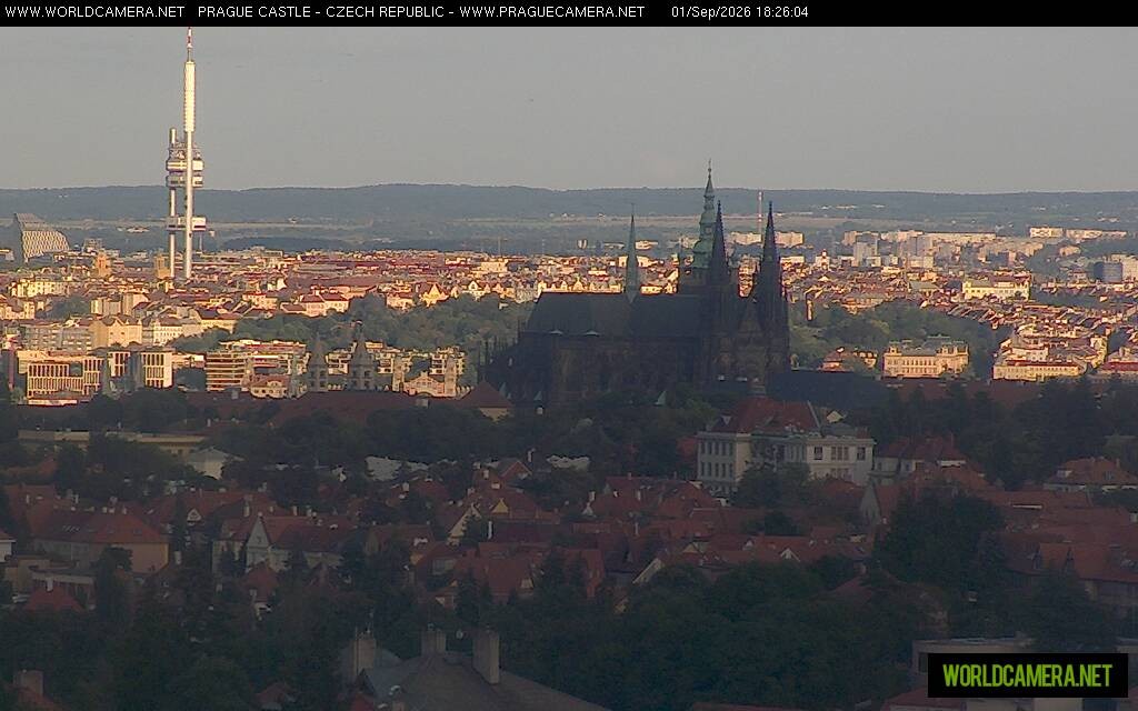 Archiv Foto Webcam Blick auf die Prager Burg mit Veitsdom