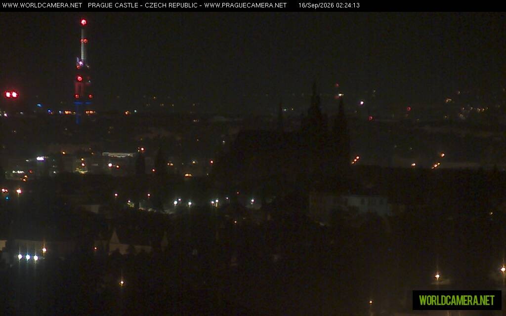 Archiv Foto Webcam Blick auf die Prager Burg mit Veitsdom
