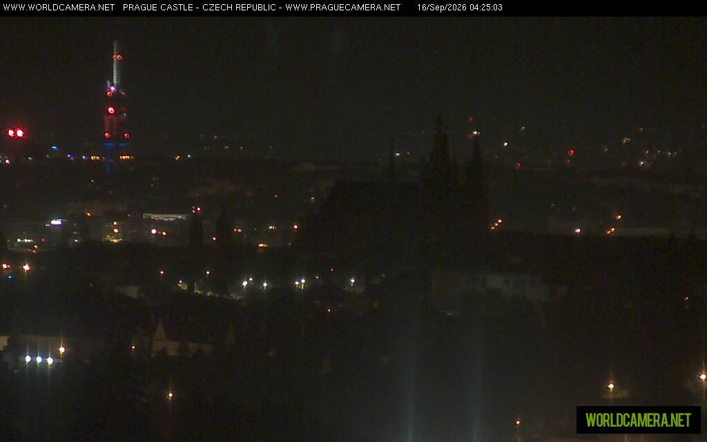 Archiv Foto Webcam Blick auf die Prager Burg mit Veitsdom
