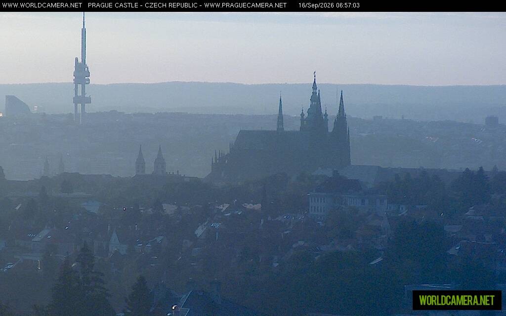 Archiv Foto Webcam Blick auf die Prager Burg mit Veitsdom