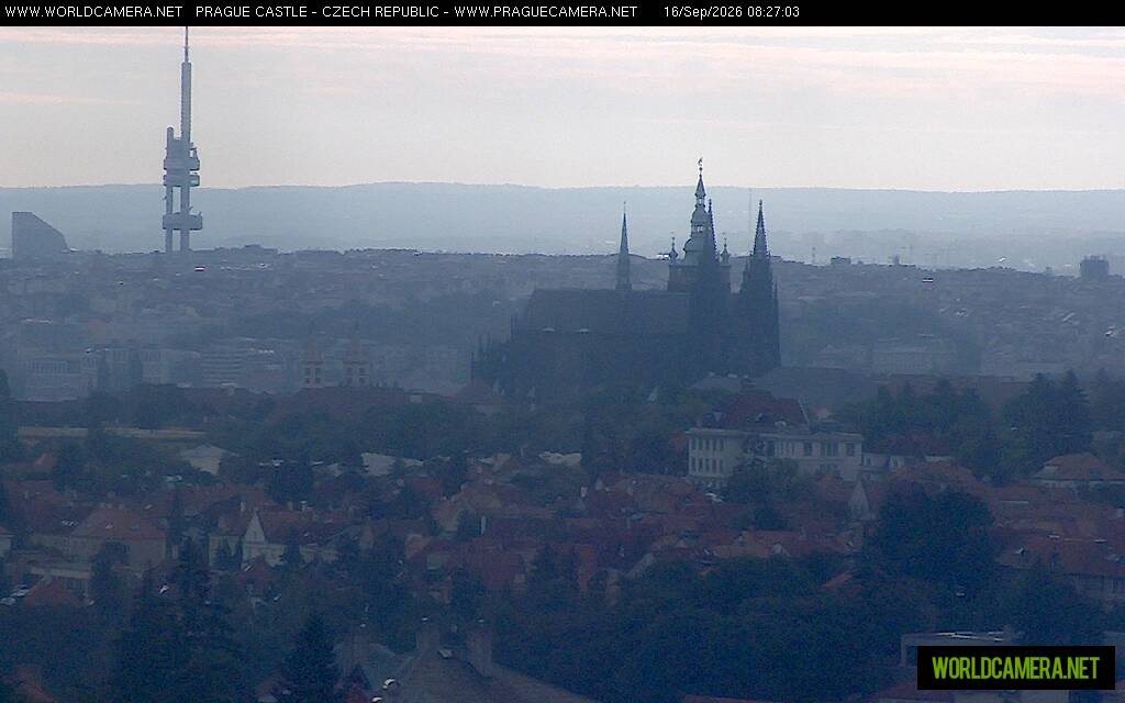 Archiv Foto Webcam Blick auf die Prager Burg mit Veitsdom