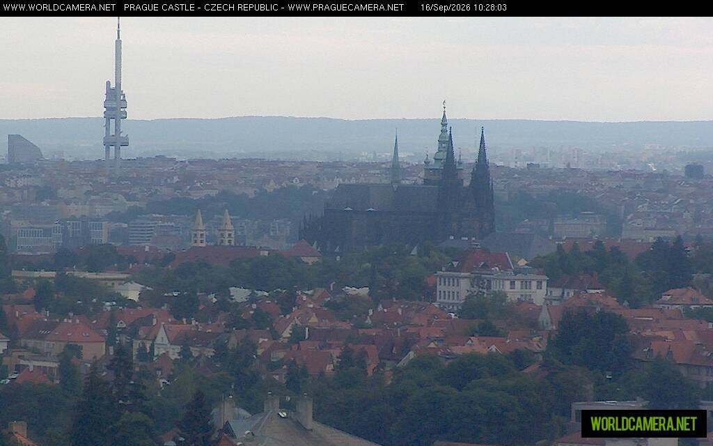 Archiv Foto Webcam Blick auf die Prager Burg mit Veitsdom