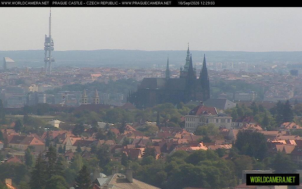 Archiv Foto Webcam Blick auf die Prager Burg mit Veitsdom