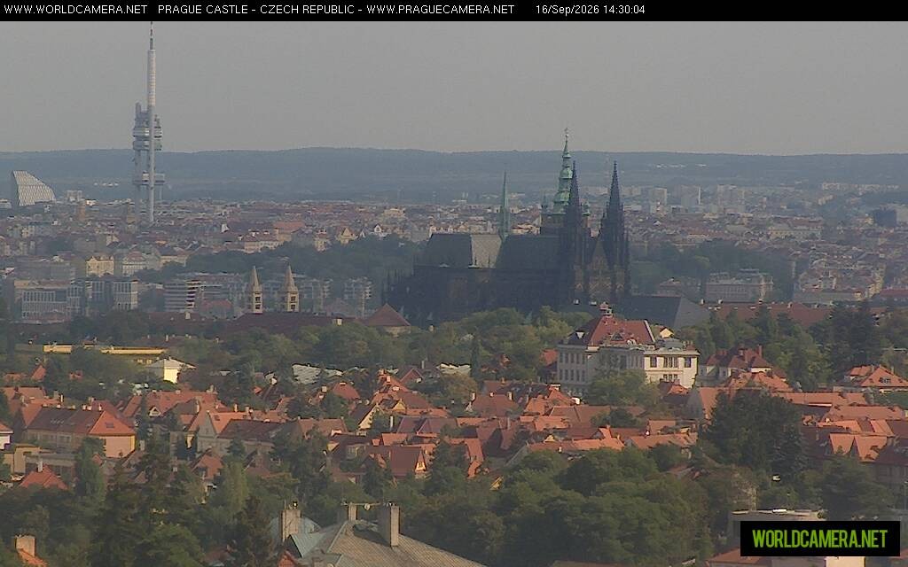 Archiv Foto Webcam Blick auf die Prager Burg mit Veitsdom