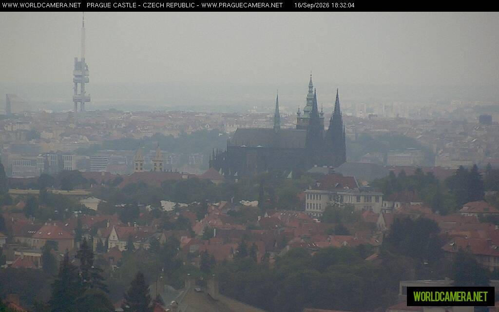 Archiv Foto Webcam Blick auf die Prager Burg mit Veitsdom
