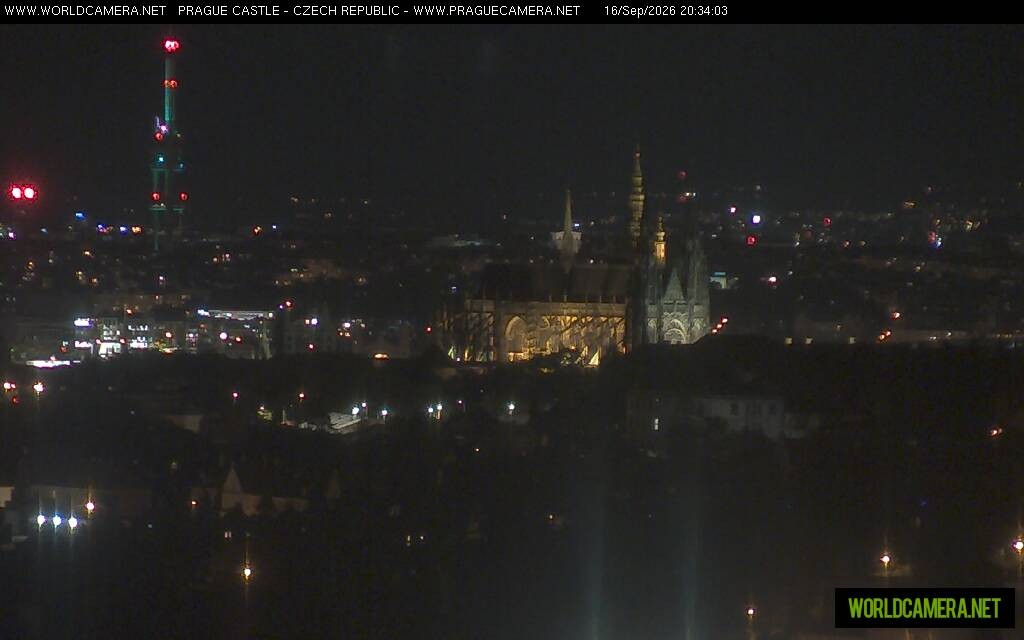 Archiv Foto Webcam Blick auf die Prager Burg mit Veitsdom