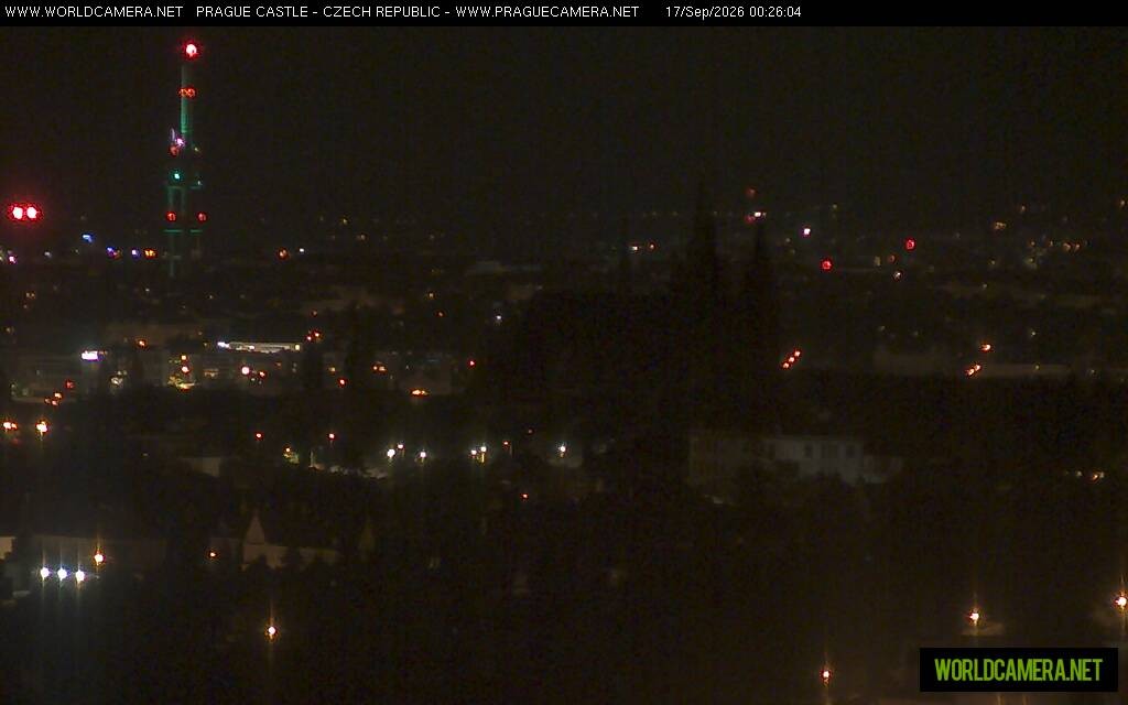 Archiv Foto Webcam Blick auf die Prager Burg mit Veitsdom