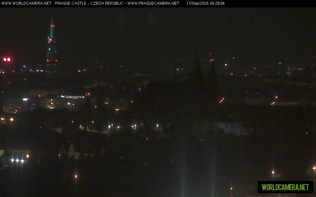 Archiv Foto Webcam Blick auf die Prager Burg mit Veitsdom