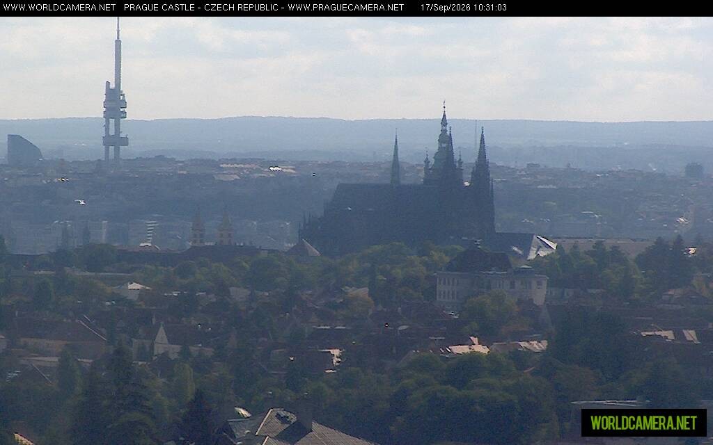 Archiv Foto Webcam Blick auf die Prager Burg mit Veitsdom