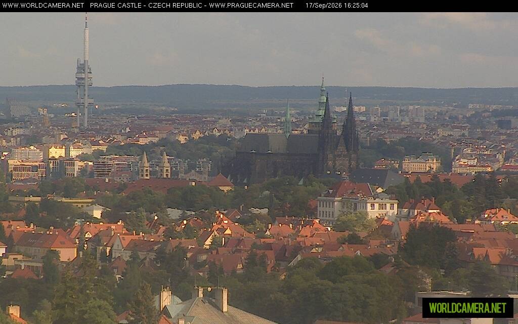 Archiv Foto Webcam Blick auf die Prager Burg mit Veitsdom