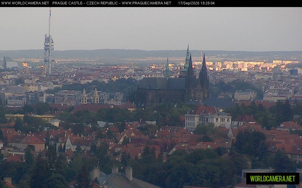 Archiv Foto Webcam Blick auf die Prager Burg mit Veitsdom