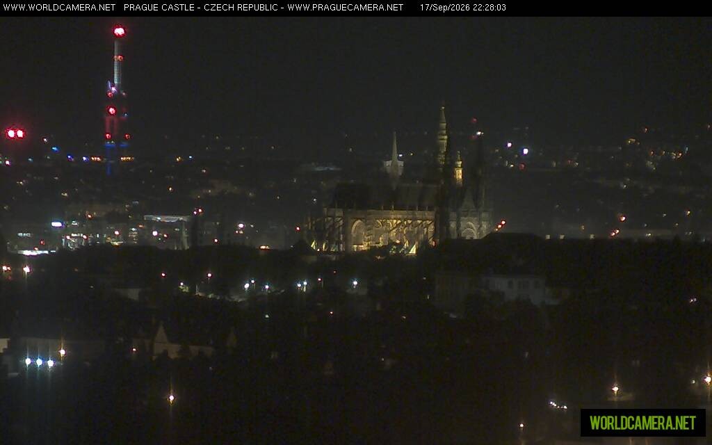Archiv Foto Webcam Blick auf die Prager Burg mit Veitsdom