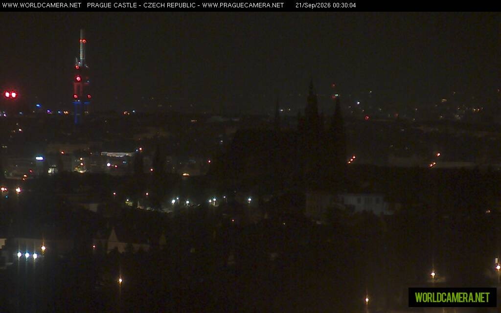 Archiv Foto Webcam Blick auf die Prager Burg mit Veitsdom
