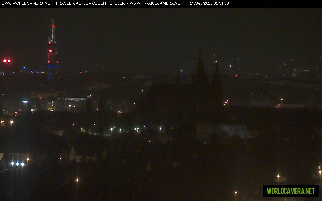 Archiv Foto Webcam Blick auf die Prager Burg mit Veitsdom