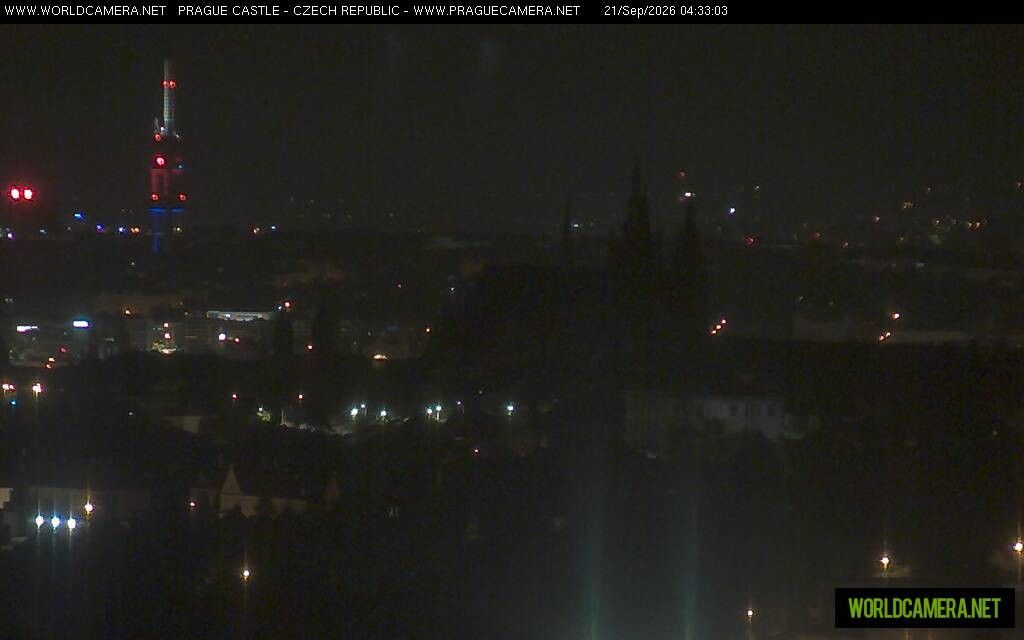 Archiv Foto Webcam Blick auf die Prager Burg mit Veitsdom