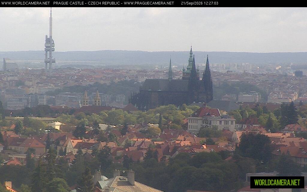 Archiv Foto Webcam Blick auf die Prager Burg mit Veitsdom