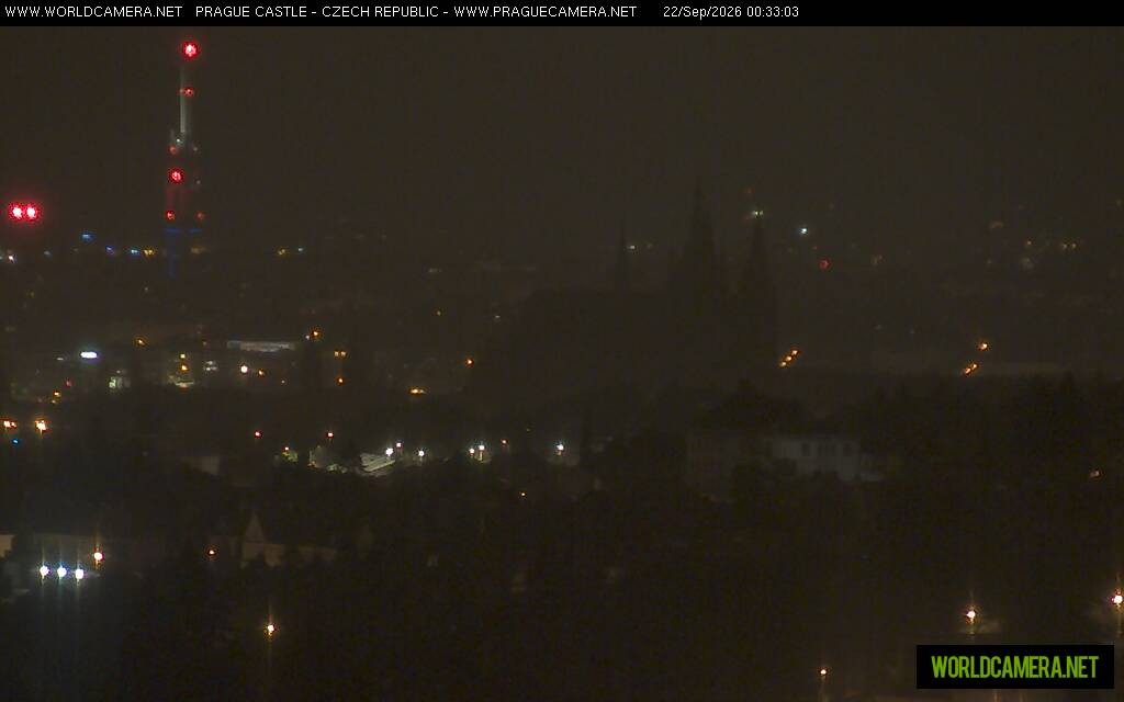Archiv Foto Webcam Blick auf die Prager Burg mit Veitsdom