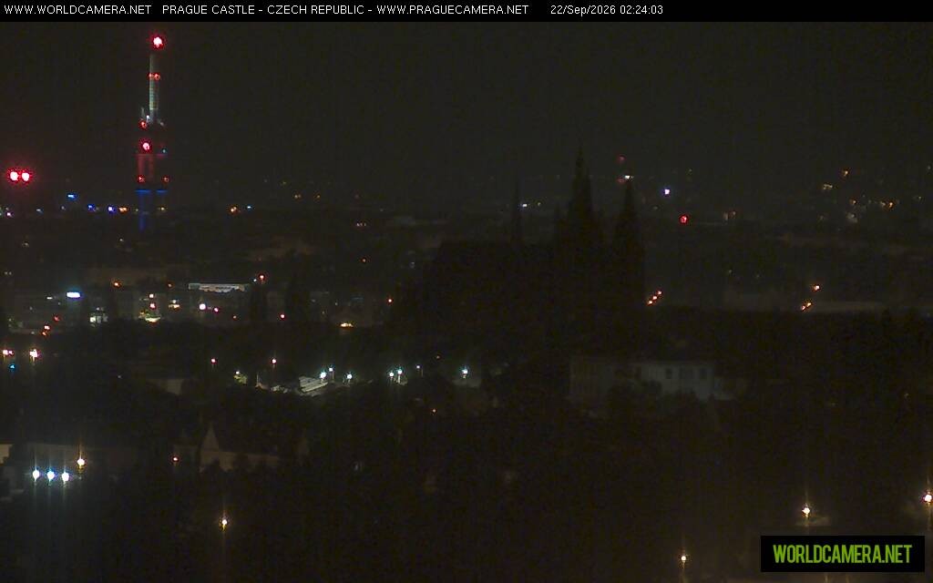 Archiv Foto Webcam Blick auf die Prager Burg mit Veitsdom