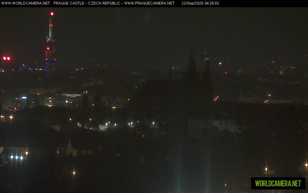 Archiv Foto Webcam Blick auf die Prager Burg mit Veitsdom