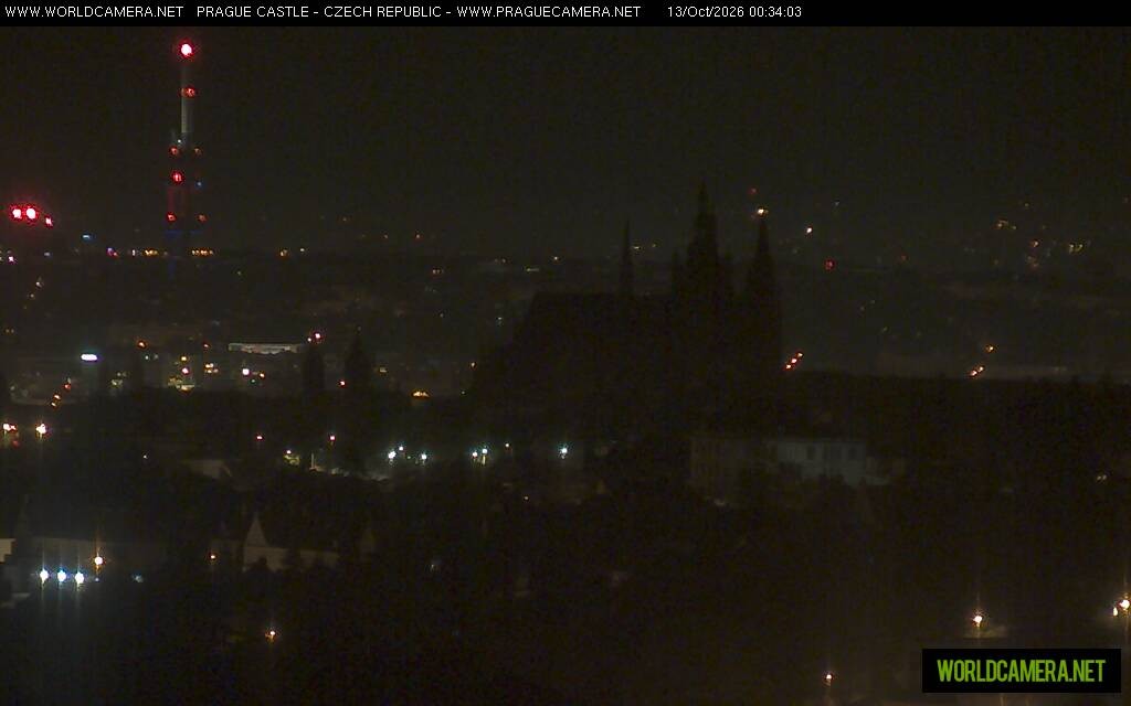 Archiv Foto Webcam Blick auf die Prager Burg mit Veitsdom