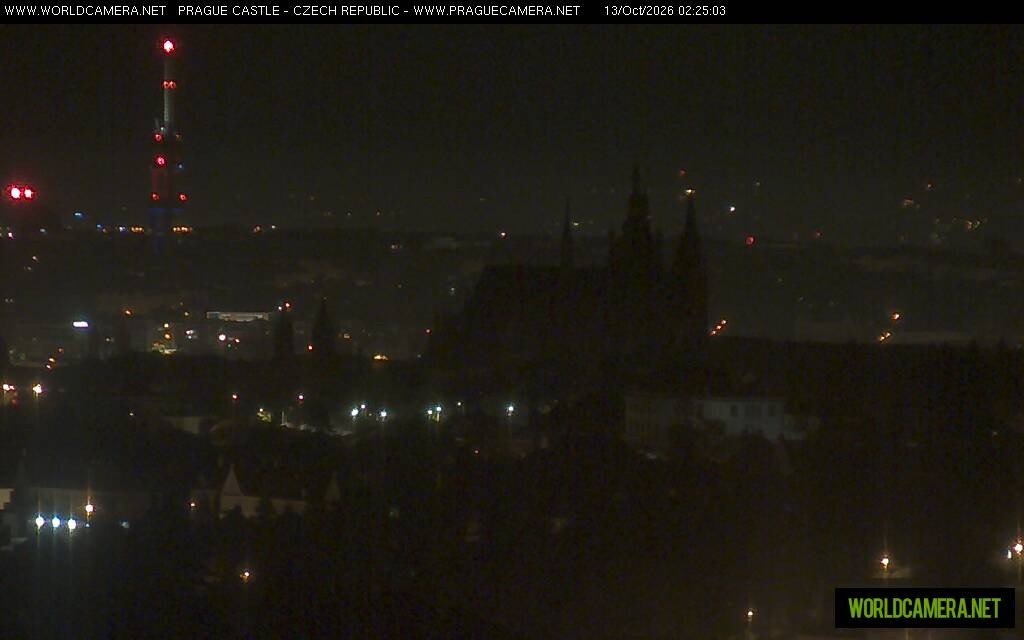 Archiv Foto Webcam Blick auf die Prager Burg mit Veitsdom