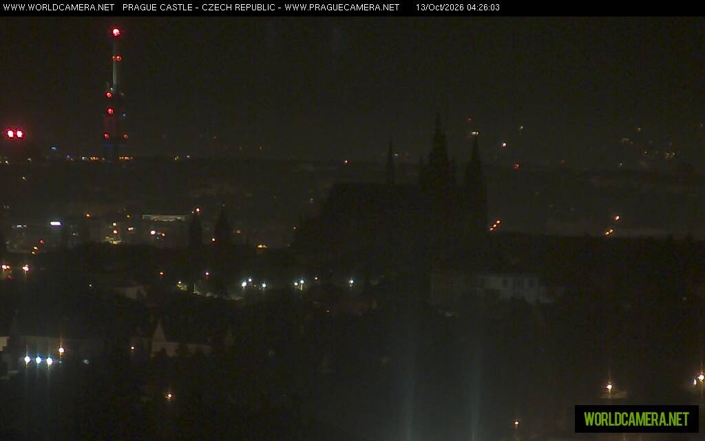 Archiv Foto Webcam Blick auf die Prager Burg mit Veitsdom