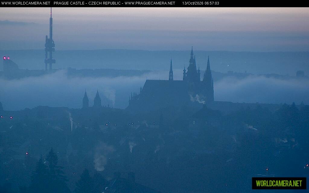 Archiv Foto Webcam Blick auf die Prager Burg mit Veitsdom