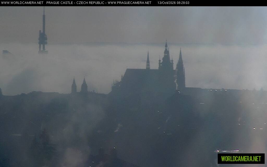 Archiv Foto Webcam Blick auf die Prager Burg mit Veitsdom