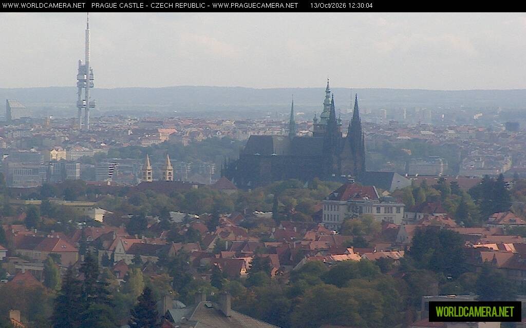 Archiv Foto Webcam Blick auf die Prager Burg mit Veitsdom