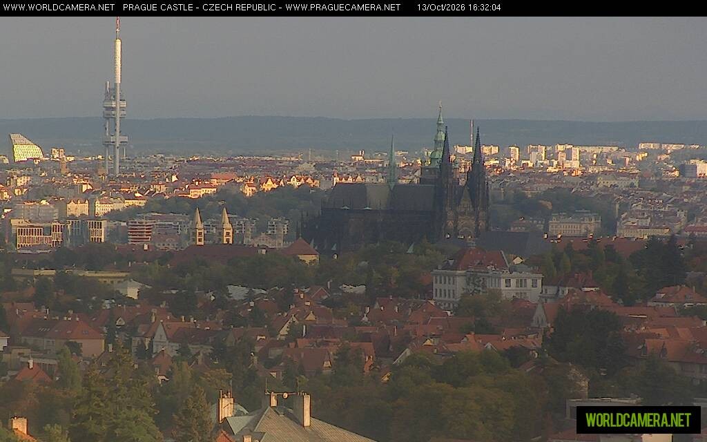 Archiv Foto Webcam Blick auf die Prager Burg mit Veitsdom