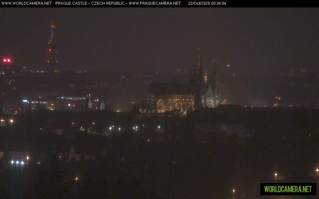 Archiv Foto Webcam Blick auf die Prager Burg mit Veitsdom