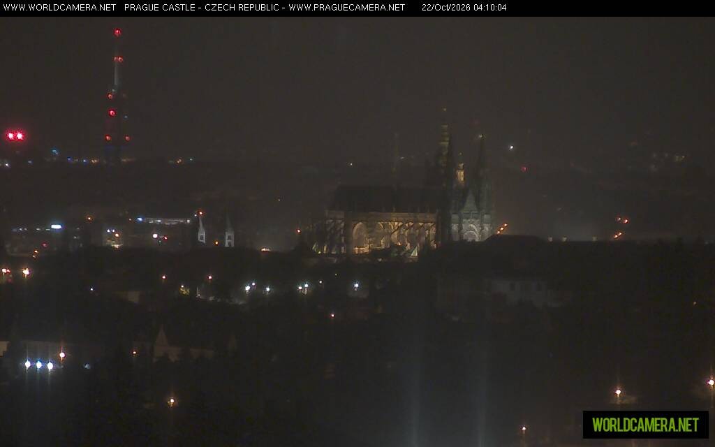 Archiv Foto Webcam Blick auf die Prager Burg mit Veitsdom