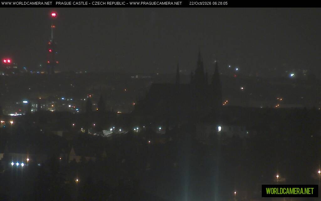 Archiv Foto Webcam Blick auf die Prager Burg mit Veitsdom