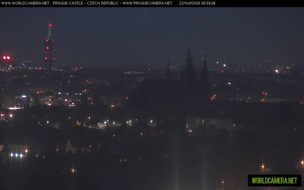 Archiv Foto Webcam Blick auf die Prager Burg mit Veitsdom